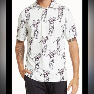 Sosik Men’s Polo‎ Shirt Golf Graphic Casual Short Sleeve XL